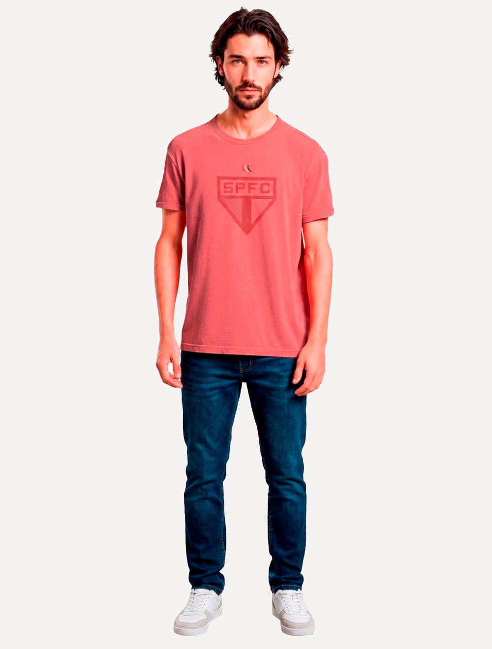 Camiseta Reserva Masculina SPFC Big Shield Vermelha