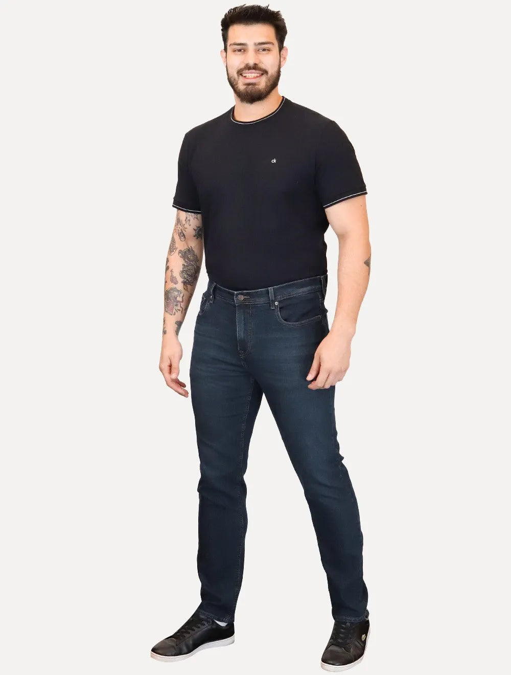 Calça Tommy Hilfiger Masculina Regular Line Straight Denton Azul Marinho