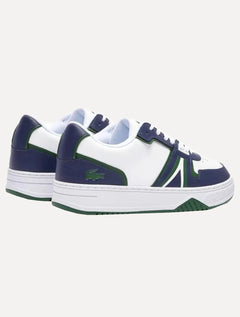 Tênis Lacoste Masculino L001 Contrasted Textile Wht/Nvy Branco