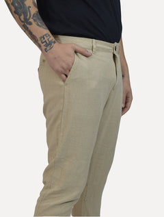 Calça Reserva Masculina Linho Casual Areia