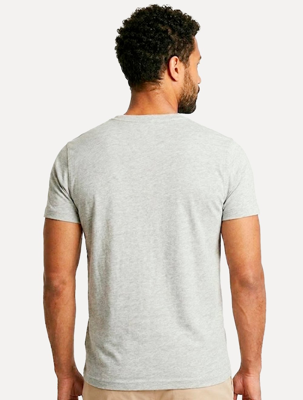 Camiseta Tommy Hilfiger Masculina Essential Cotton Cinza Claro Mescla