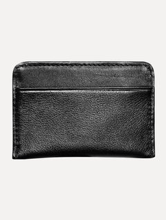 Carteira Calvin Klein Porta Cartão Couro Básico CK Queima Preta