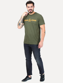 Camiseta John John Masculina Fit Basic Verde Médio