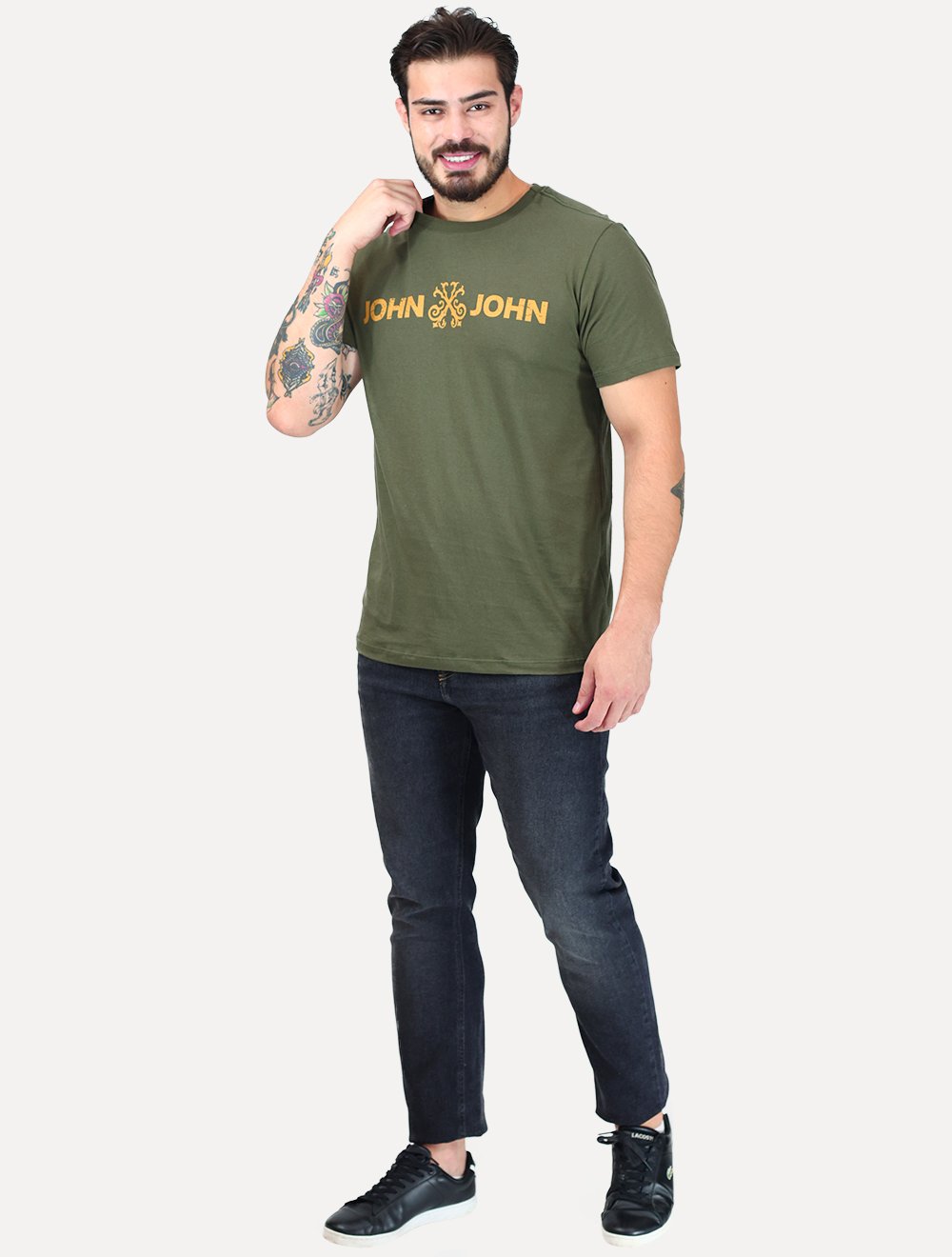 Camiseta John John Masculina Fit Basic Verde Médio