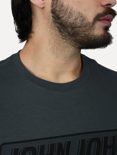 Camiseta John John Masculina Slim Fit Guide Cinza Escuro