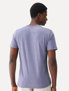 Camiseta Dudalina Masculina Sobretin Melange Azul Mescla