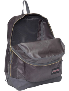 Mochila JanSport Super FX Deep Grey Gold Premium Poly Cinza Escuro