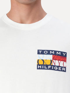 Camiseta Tommy Hilfiger Masculina Colour Flag Tee Branca