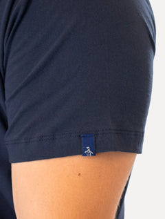 Camiseta Original Penguin Masculina Blue Mascot Logo Azul Marinho