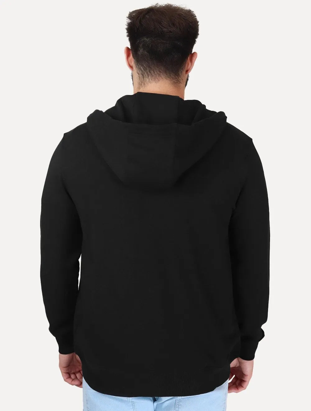 Moletom Tommy Hilfiger Masculino Flag Logo Zip-Through Hoody Preta