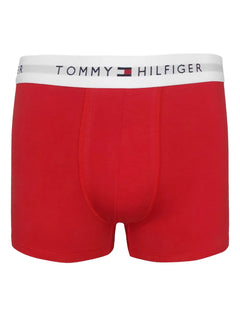 Cueca Tommy Hilfiger Cotton Stretch Boxer Trunk Vermelha/Marinho Pack 2UN