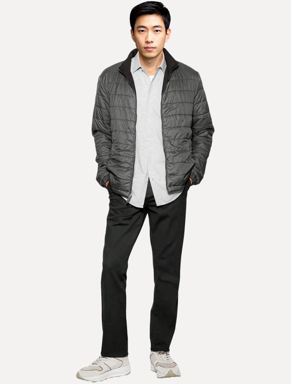 Camisa Aramis Masculina Manga Curta Slim Modal Boa Vista Cinza