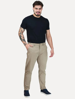 Calça Dixen Masculina Adaptive com Regulagem no Cós Caqui Médio