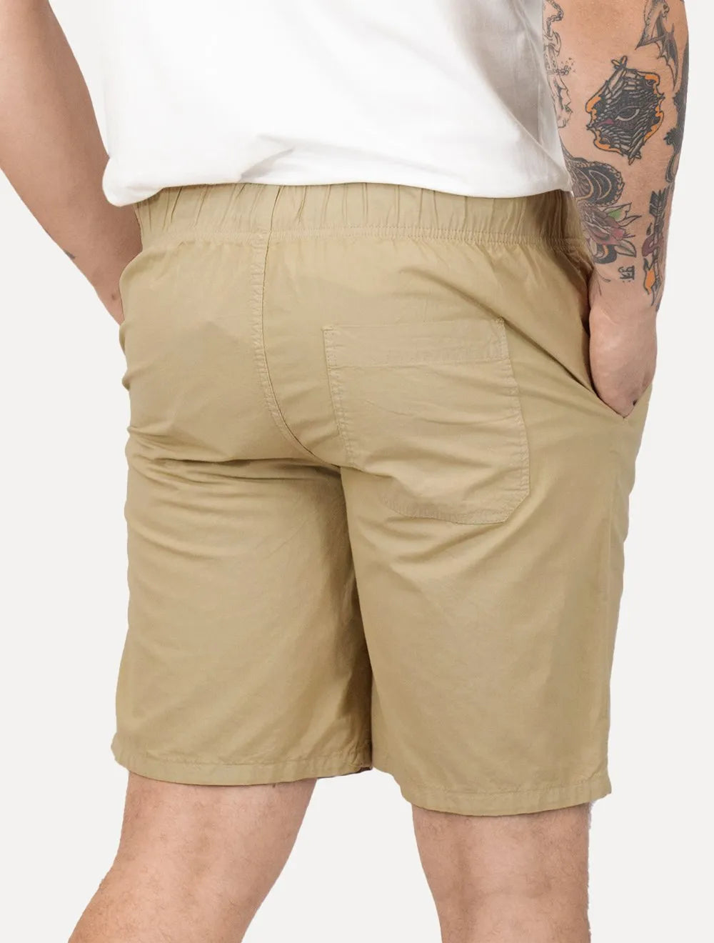 Bermuda Dudalina Masculina Sarja Cordão Algodão Cáqui