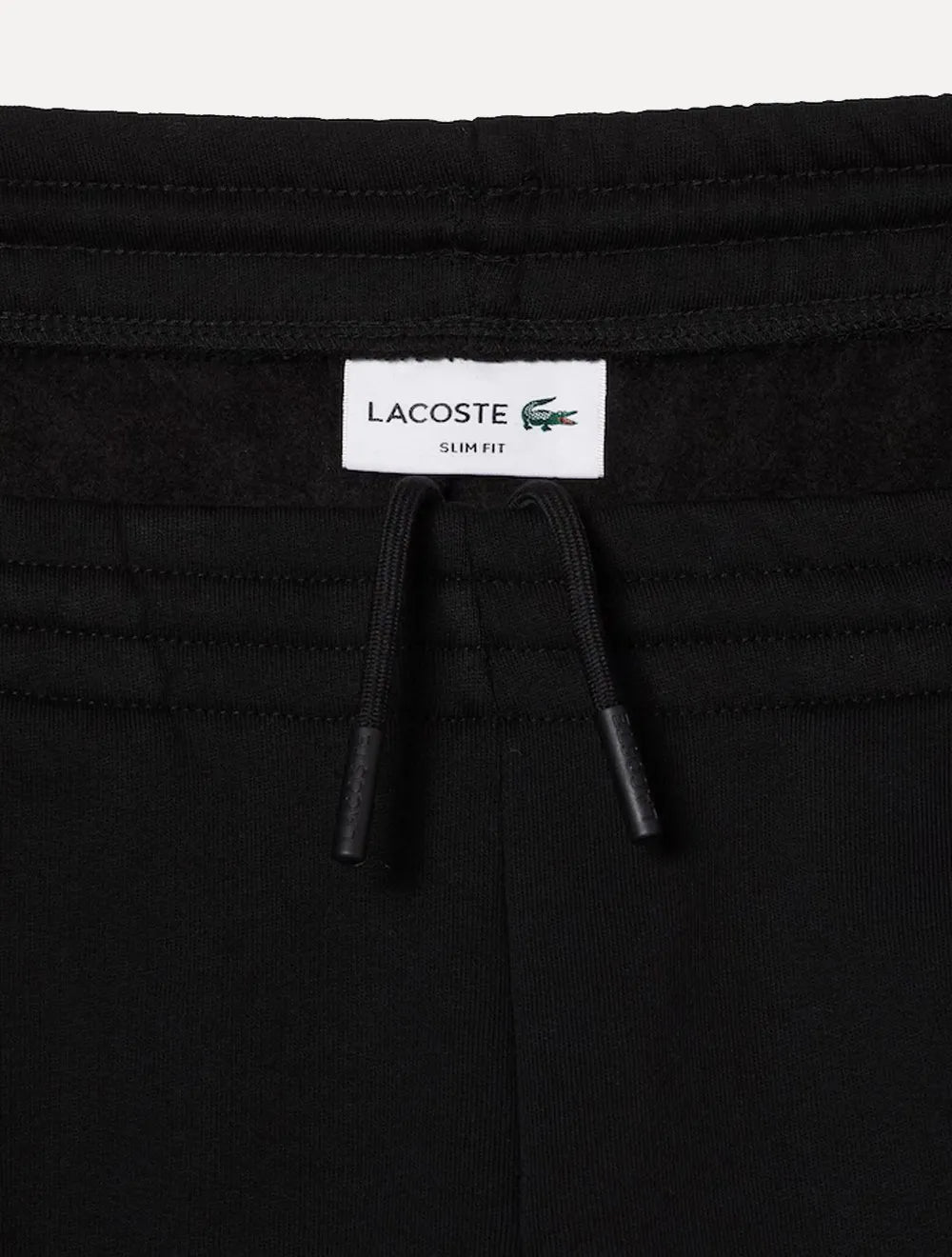 Calça Lacoste Masculina Moletom Sport Cotton Fleece Croco Preta