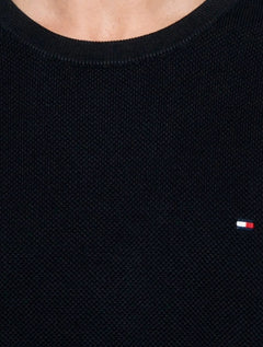 Suéter Tommy Hilfiger Masculino Essential C-Neck Structured Azul Marinho