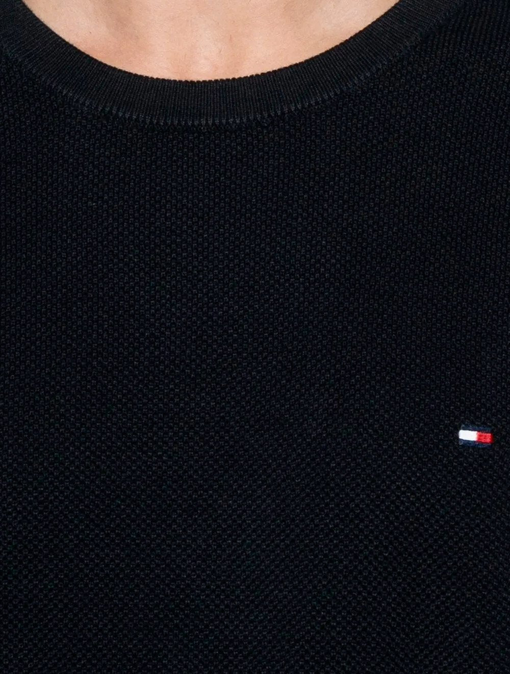 Suéter Tommy Hilfiger Masculino Essential C-Neck Structured Azul Marinho