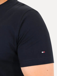Camiseta Tommy Hilfiger Masculina Linear Flag Graphic Azul Marinho