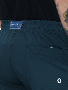 Short King & Joe Masculina Nylon Flex Colors Azul Petróleo