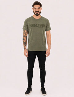 Camiseta John John Masculina Regular Fit Ghost Verde Militar
