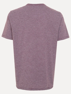 Camiseta Dudalina Masculina Mini Stripes Bordô