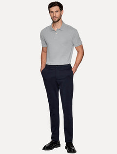 Polo Aramis Masculina Regular Basic Piquet Surton Mono Logo Chumbo