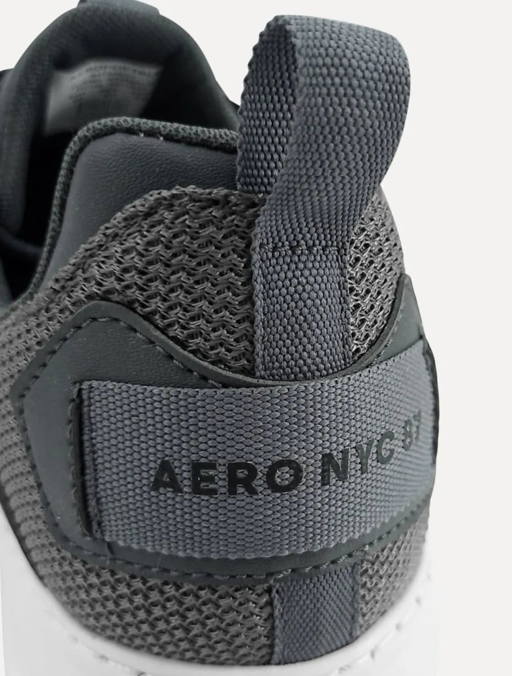 Tênis Aeropostale Masculino Casual Recortes Zig Textile Cinza Médio