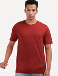 Camiseta Tommy Jeans Masculina Regular Pocket Vermelha