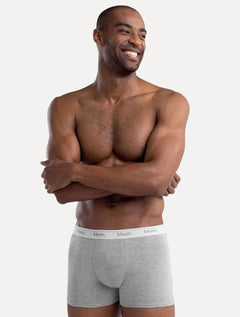 Cueca Mash Boxer Cotton Basic Cinza Mescla Clara