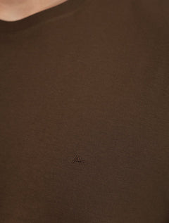 Camiseta Aramis Masculina Basic Lisa Mono Icon Chocolate