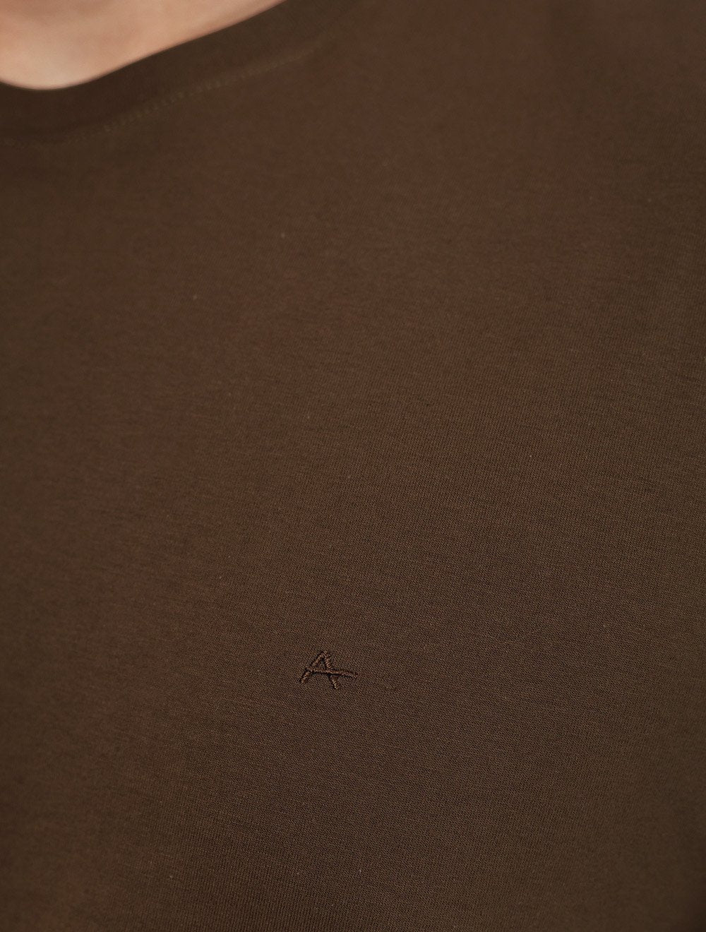 Camiseta Aramis Masculina Basic Lisa Mono Icon Chocolate