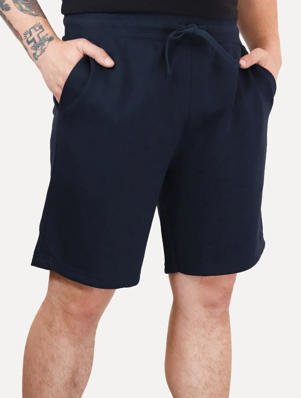 Bermuda John John Moletom New Basic  Azul Marinho