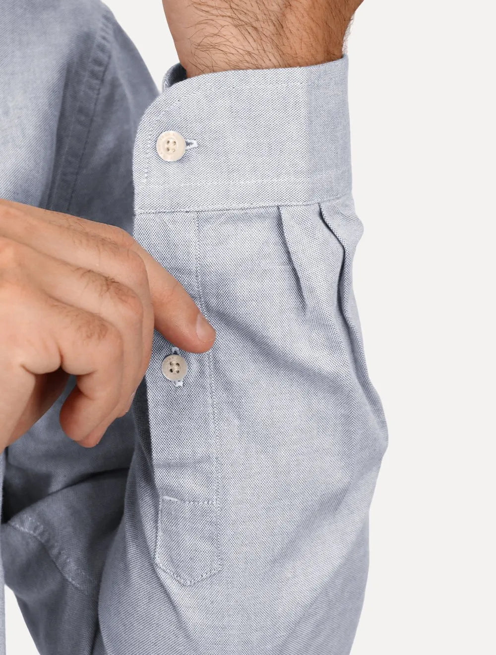 Camisa Tommy Jeans Masculina Regular Classic Oxford Pocket Azul Escuro