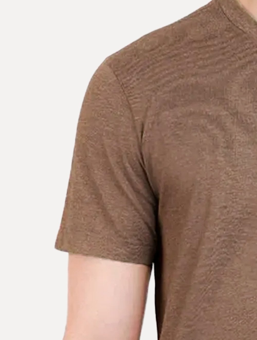 Camiseta Aramis Masculina Eco Lisa Light Icon Marrom Mescla
