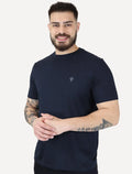 Camiseta Calvin Klein Jeans Masculina Light Omega Logo Azul Marinho