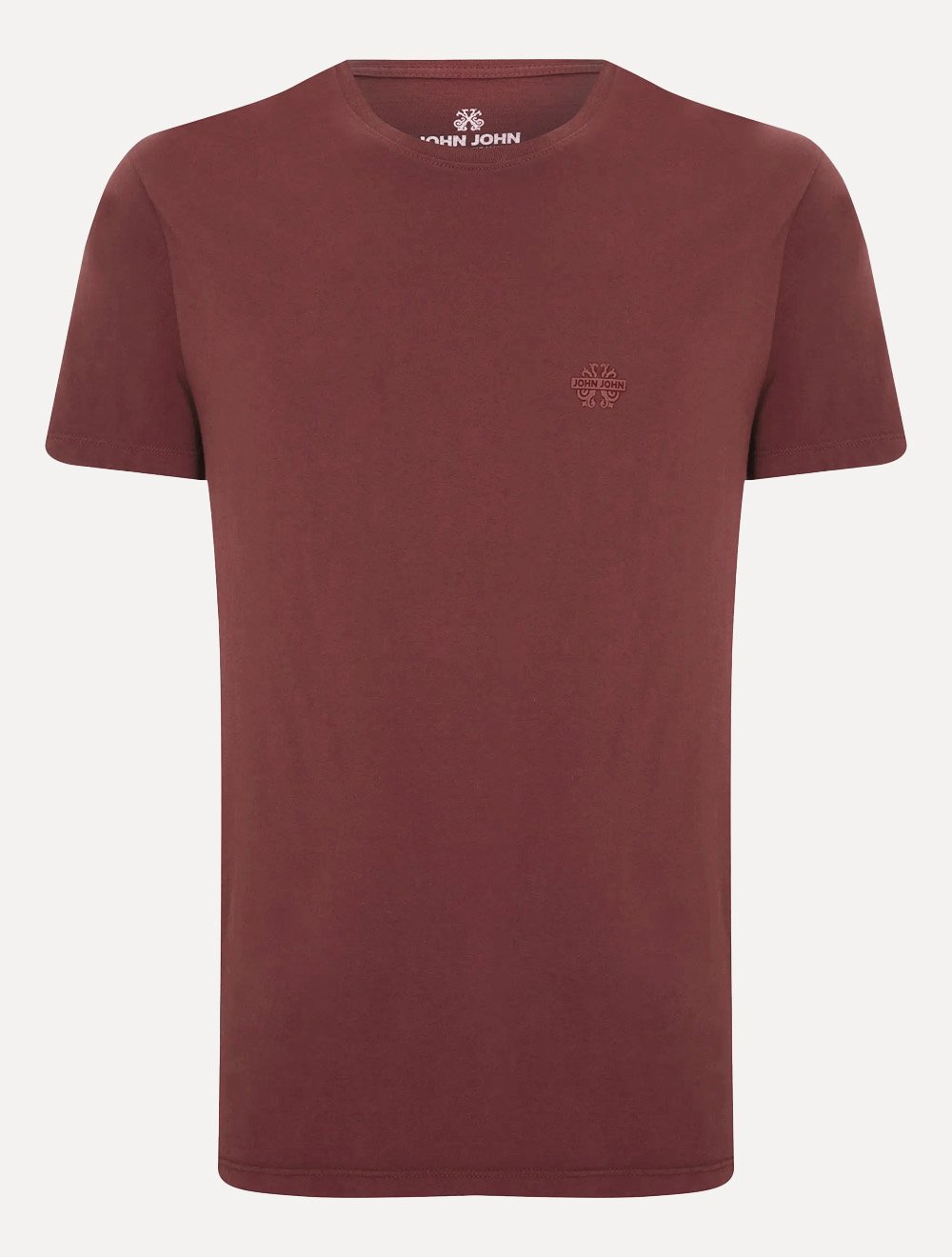 Camiseta John John Masculina Regular Fit Light Transfer Vinho