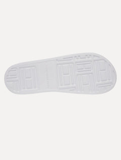 Chinelo Tommy Hilfiger Print Tumble Pool Slide Branco