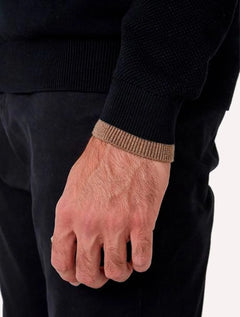 Casaco Dudalina Masculino Tricot Bomber Raglan Textura Preto