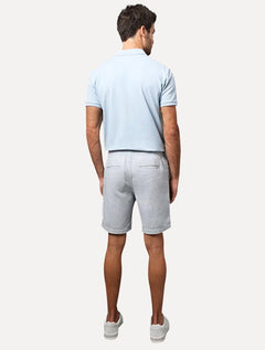 Bermuda Calvin Klein Jeans Masculina Cadarço Cotton Azul Claro