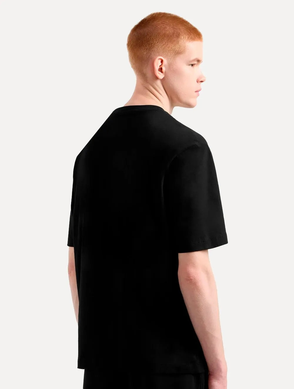 Camiseta Armani Exchange Masculina Regular Fit Pocket AX Logo Preta