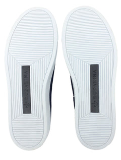Tênis Dudalina SL Lona Mistral Napa Logo Azul Marinho