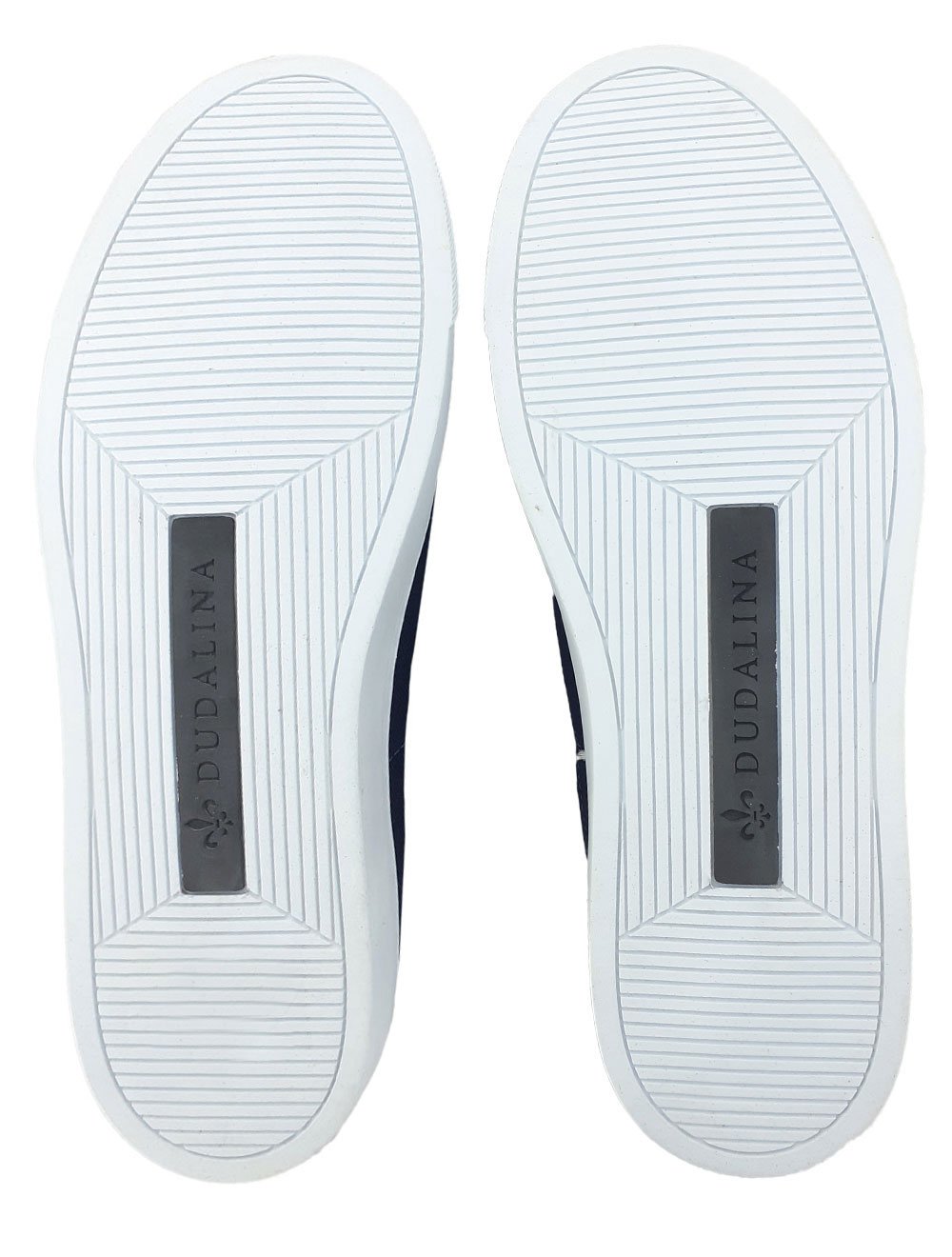 Tênis Dudalina SL Lona Mistral Napa Logo Azul Marinho