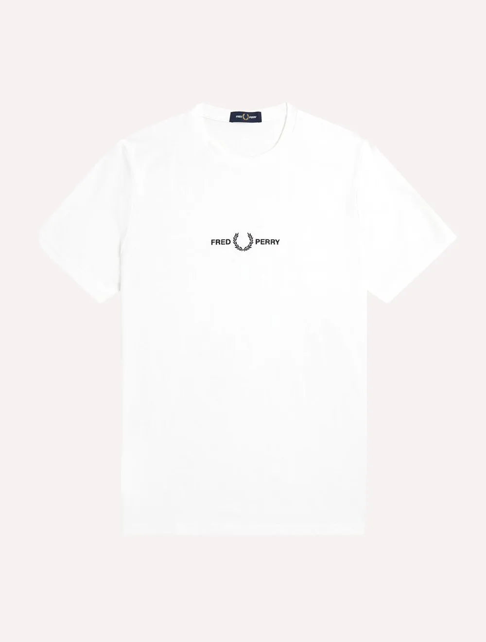 Camiseta Fred Perry Masculina Regular Embroidered Graphic Branca