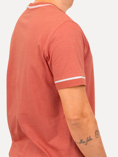 Camiseta Dudalina Masculina Flame Bicolor Goiaba