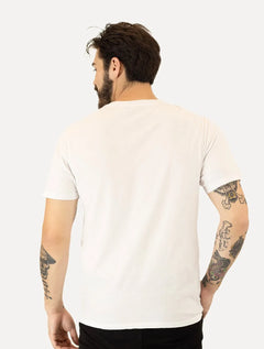 Camiseta Ellus Masculina Cotton Fine Maxi Easa Pink Classic Branca