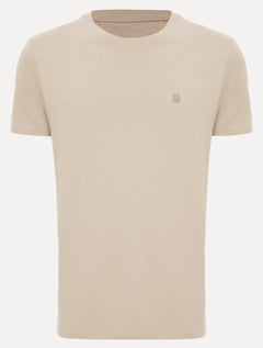 Camiseta John John Masculina Regular Fit Light Transfer Cáqui Claro