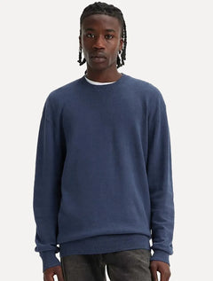 Suéter Levis Masculino Crewneck Red Tab Azul Marinho