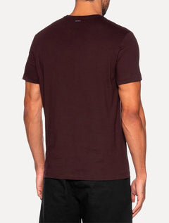 Camiseta Aramis Masculina Basic Lisa Mono Icon Bordô