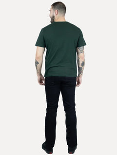 Camiseta Ellus Masculina Cotton Fine Duocolor Classic Verde Escuro