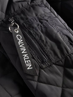 Jaqueta Calvin Klein Bomber CK Zip Preta